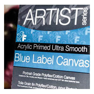 Fredrix 5604 Artist Series Stretched Canvas, Cotton/PolyFlax, 14 in L, 11 in W - 2