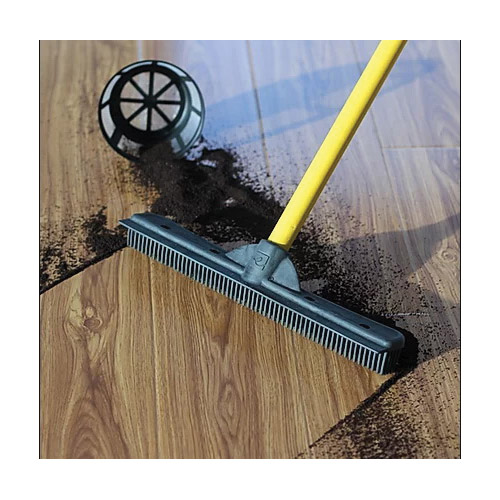 Evriholder FURemover FRBACMOS0106 Broom, Rubber/Wood, Yellow - 2