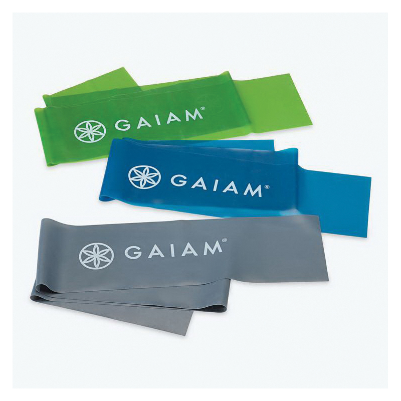 Gaiam 05-59180 Strength and Flexibility Kit, Blue/Gray/Green - 2