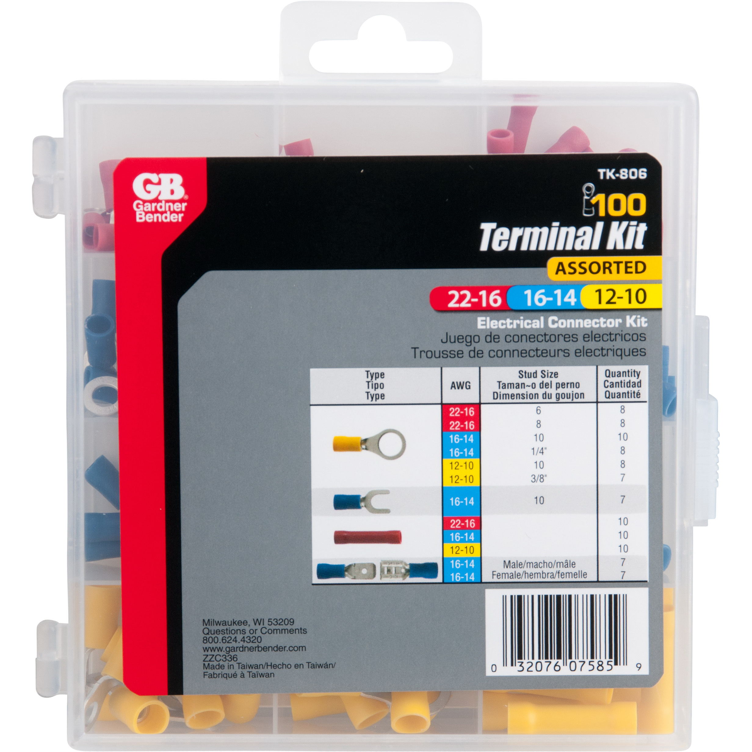 Gardner Bender TK-806 Terminal Kit Assortment, Vinyl - 3