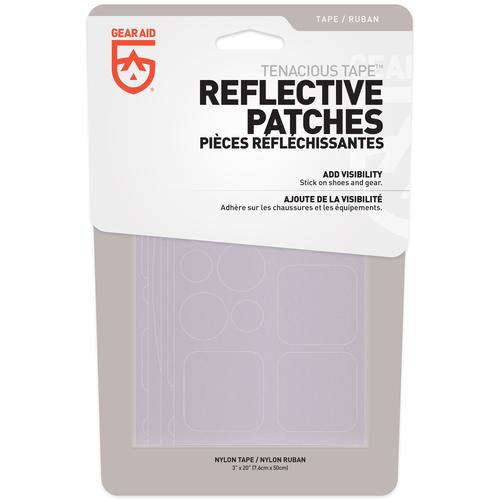 Gear Aid 10897 Tenacious Tape Reflective Patch, 20 in L, 3 in W, Polyester Backing, Silver - 2