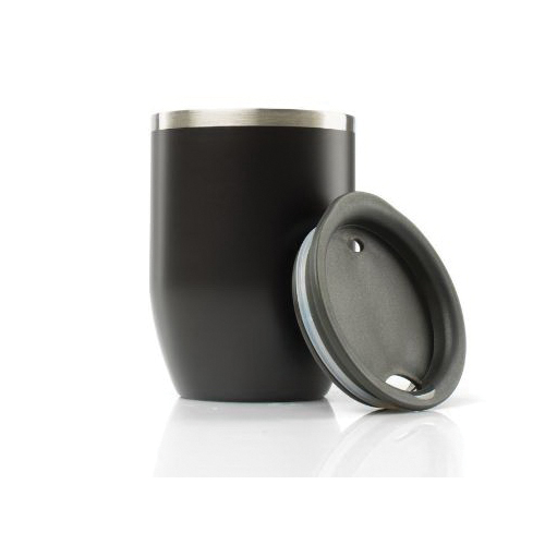 GSI 65125 Doppio Mug, 6.5 oz Capacity, Press-Fit Lid, Polypropylene/Silicone/Stainless Steel, Espresso, Insulated - 3
