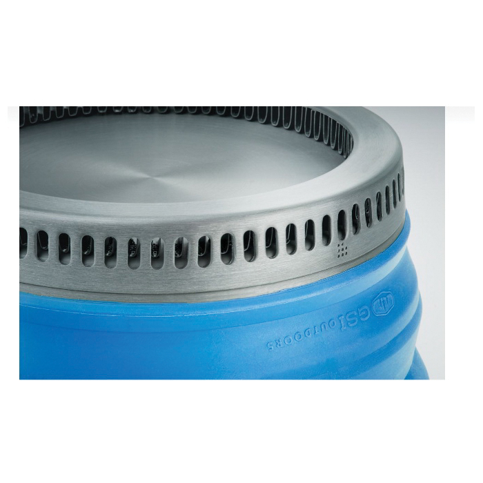 GSI 50232 Escape Pot, 2.1 qt Capacity, Aluminum/Nylon/Silicone, Blue, Teflon-Coated, Folding Handle - 4