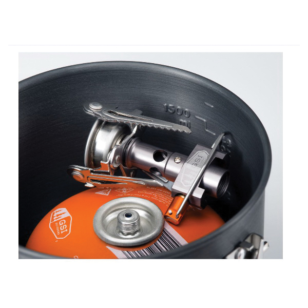 GSI 50191 Halulite Boiler, 1.9 qt Capacity, Aluminum, Folding Handle - 3