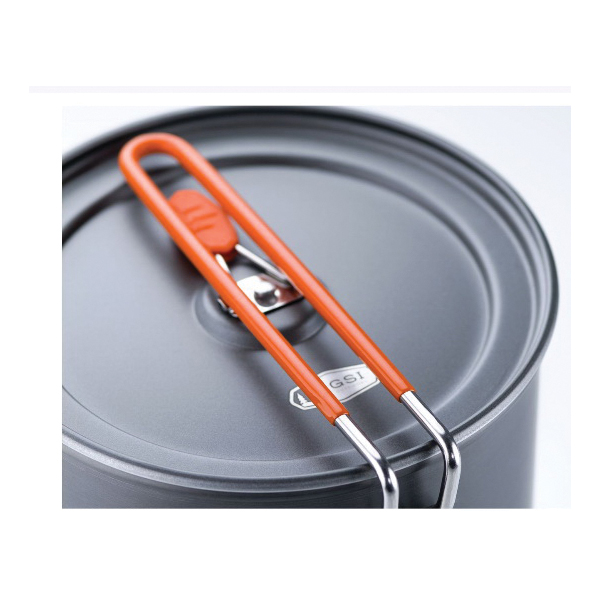 GSI 50191 Halulite Boiler, 1.9 qt Capacity, Aluminum, Folding Handle - 4