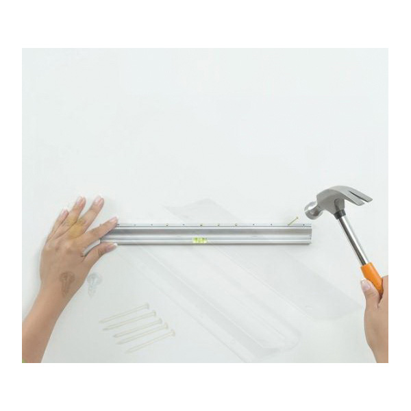 Hangman APT-12 Apartment Hanger, 120 lb, Aluminum, Silver, 0.3 in Projection, Bracket - 2