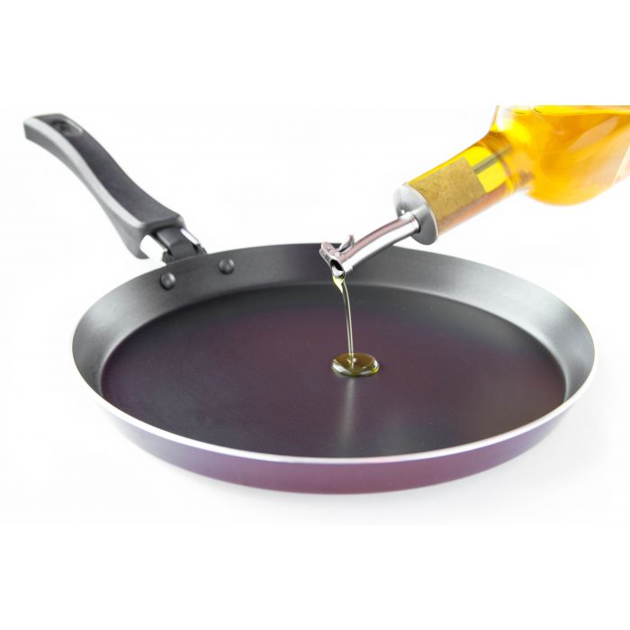 HIC 5505C Pourer Set with Natural Cork Stopper, Stainless Steel - 2