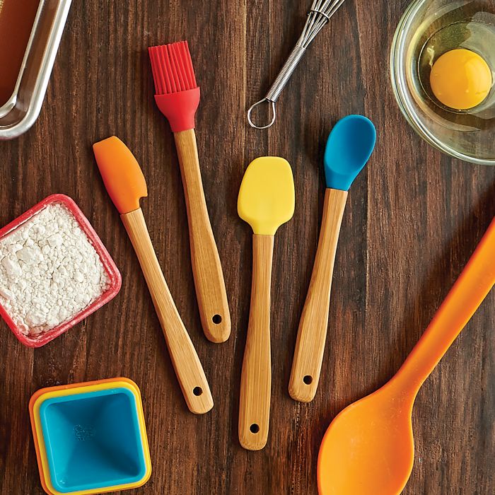 HIC 51003 Mini Tool Set, 4-Piece, Bamboo/Silicone - 2
