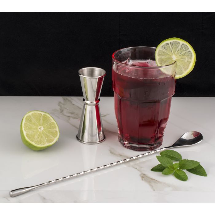 HIC 48028 Cocktail Mixing Spoon, 12 in OAL, Stainless Steel - 4