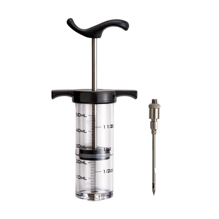 HIC 43808 Roasting Flavor Injector, 1.5 oz Capacity, Nylon/Polycarbonate/Stainless Steel, Clear - 2