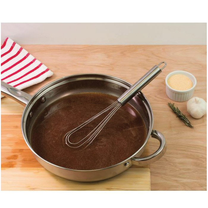 Mrs. Anderson's Baking 22012 Roux Whisk, 10-1/2 in OAL, Stainless Steel, Stainless Steel Handle - 5