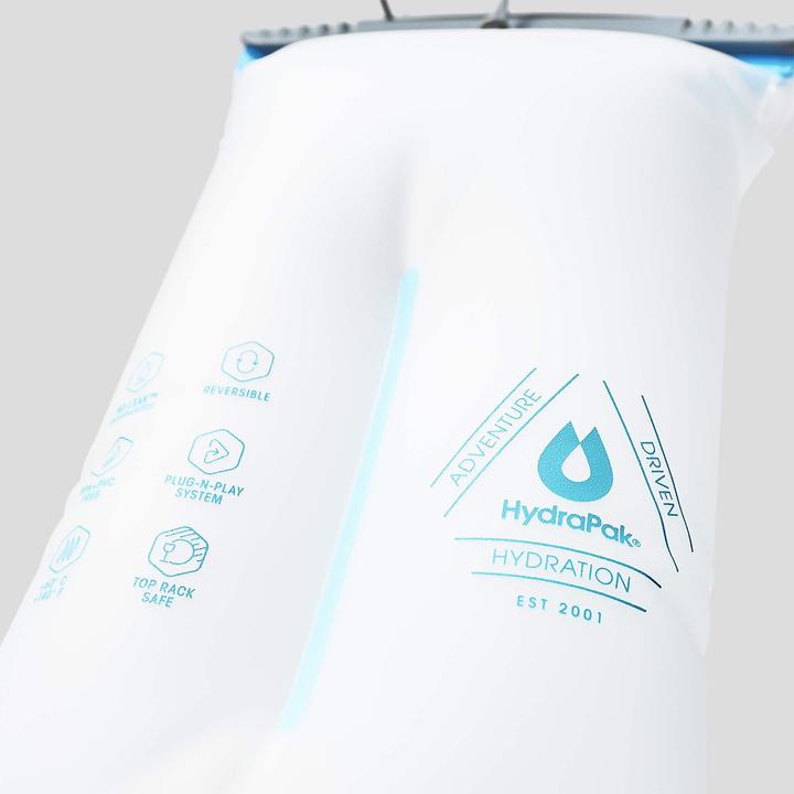 HydraPak ShapeShift Series A262 Reversible Hydration Pack, 13.3 in L, 6.4 in W, ABS/Polypropylene/POM/Silicone/TPU - 3