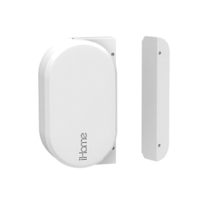 iHome iSB04 Door/Window Sensor, OS: Apple iOS 9.3, Android KitKat 4.4, Network Connectivity: 2.4 GHz, White - 3