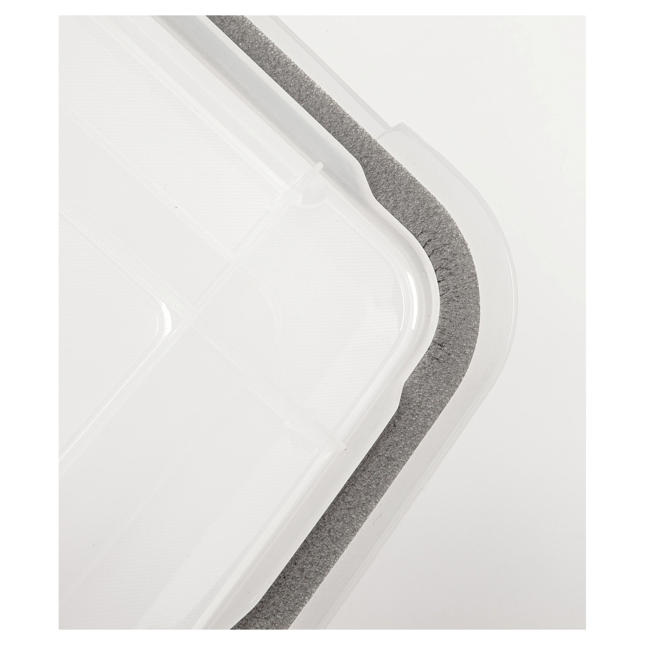 Iris WEATHERTIGHT 110586 Storage Bin, 74 qt Volume, Plastic, Clear, 23.6 in L, 17.8 in W, 14-1/2 in H - 3