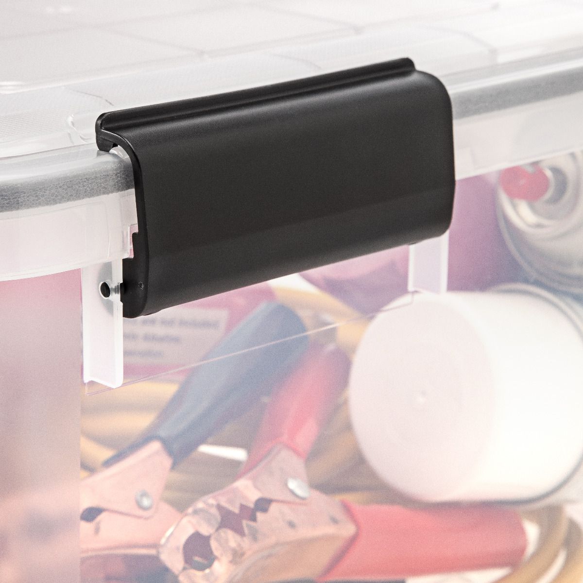 Iris WEATHERTIGHT 110380 Storage Box, 19 qt Volume, Plastic, Clear, 17-1/2 in L, 11-3/4 in W, 7.88 in H - 2
