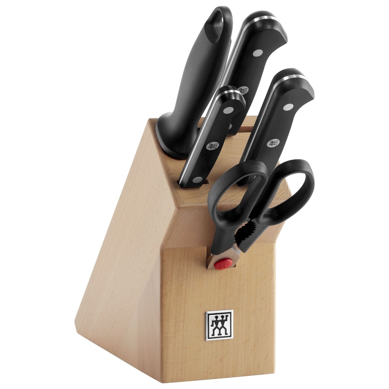 Henckels International 36131-004 Knife Block Set, 7-Slot, Rubber Wood/Stainless Steel - 2