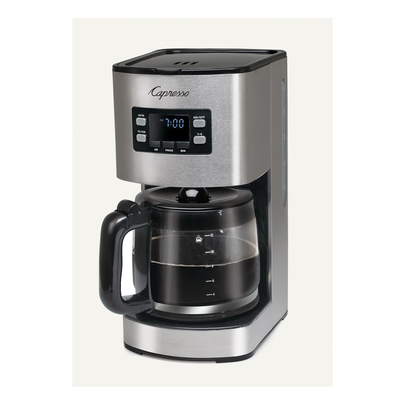 Capresso SG300 Coffee Maker, 60 oz Capacity, 1000 W, Stainless Steel - 2