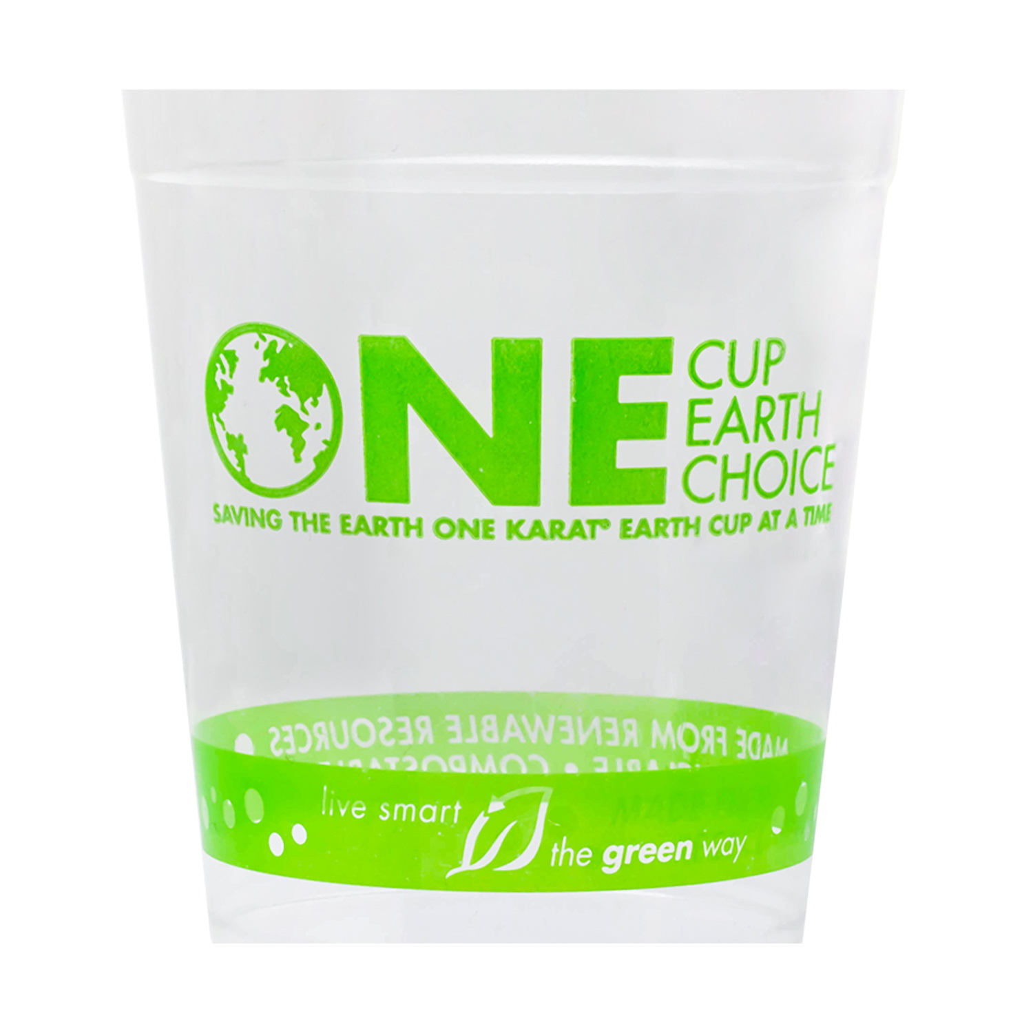 Karat Earth One Earth 56248 Compostable Cold Cup, 20 oz Cup, Plastic - 3