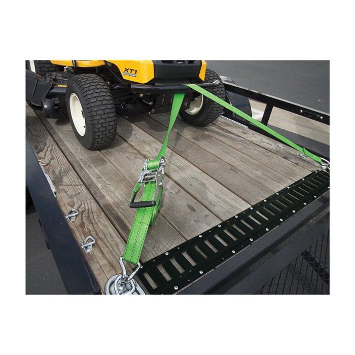Keeper A47374 Tie-Down, 2 in W, 30 ft L, Green, 3333 lb, Double J-Hook End Fitting - 2