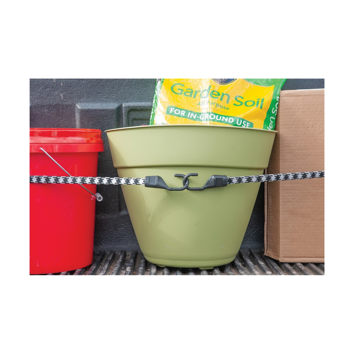 Keeper 06107 Bungee Cord, 24 in L, Polypropene, Hook End - 3