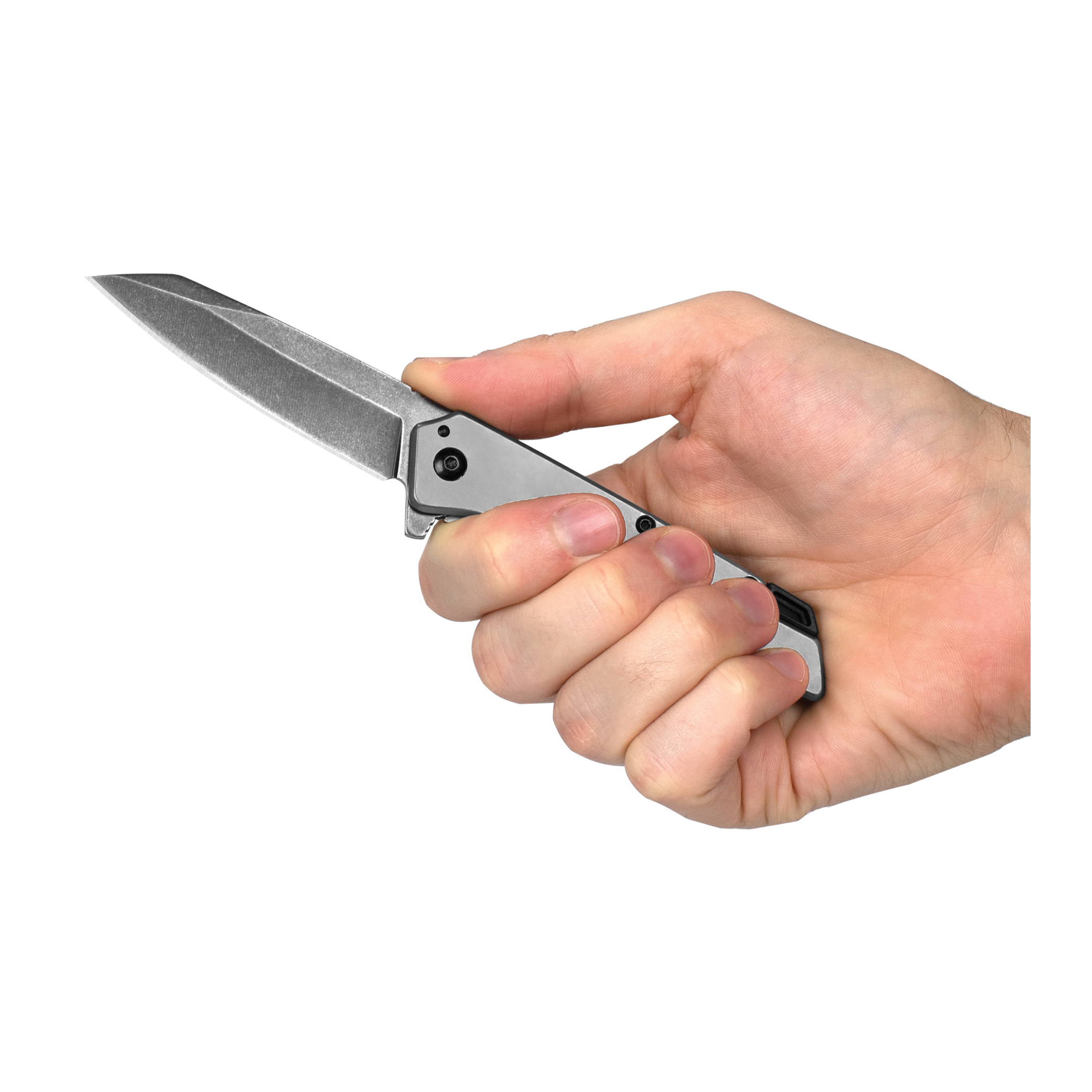 Kershaw Starter Series 1365 Folding Knife, 2.9 in L Blade, Steel Blade, Gray Handle - 3