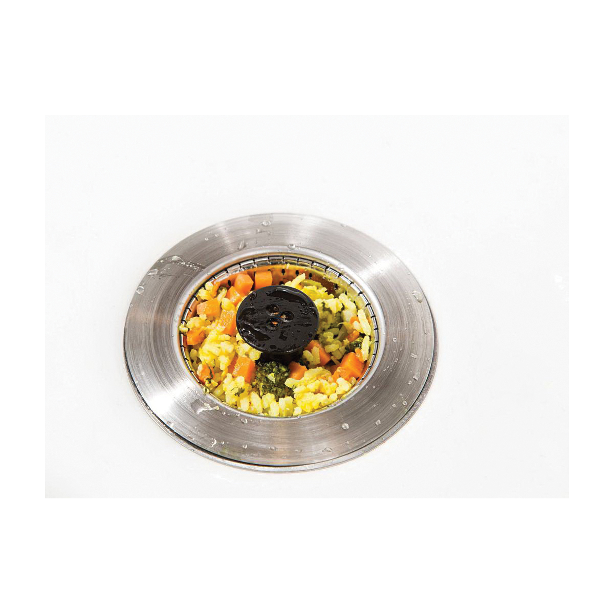 Kitchen SinkShroom 2161-WP-130 Kitchen Strainer, Anti-Clog, Stainless Steel, Silver, Chrome - 5