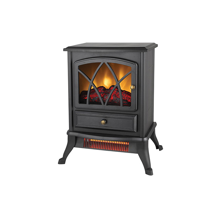 Konwin FP202-Q Infrared Stove, 16.6 in OAW, 10.9 in OAD, 21.5 in OAH, Black - 2