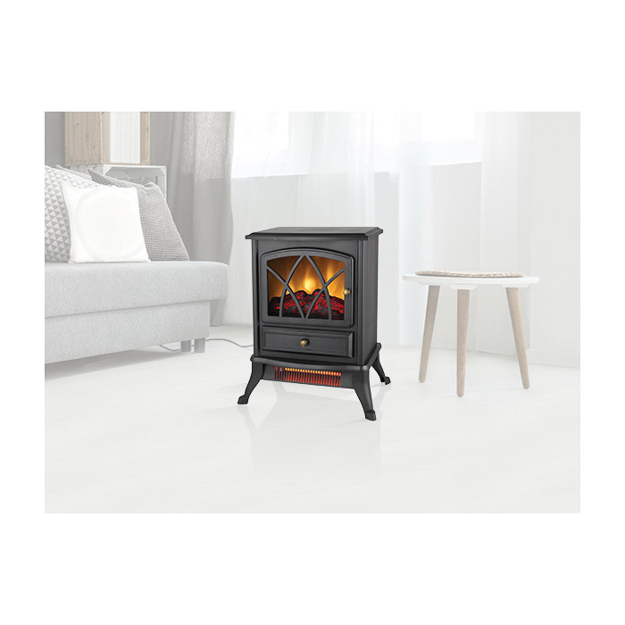 Konwin FP202-Q Infrared Stove, 16.6 in OAW, 10.9 in OAD, 21.5 in OAH, Black - 3