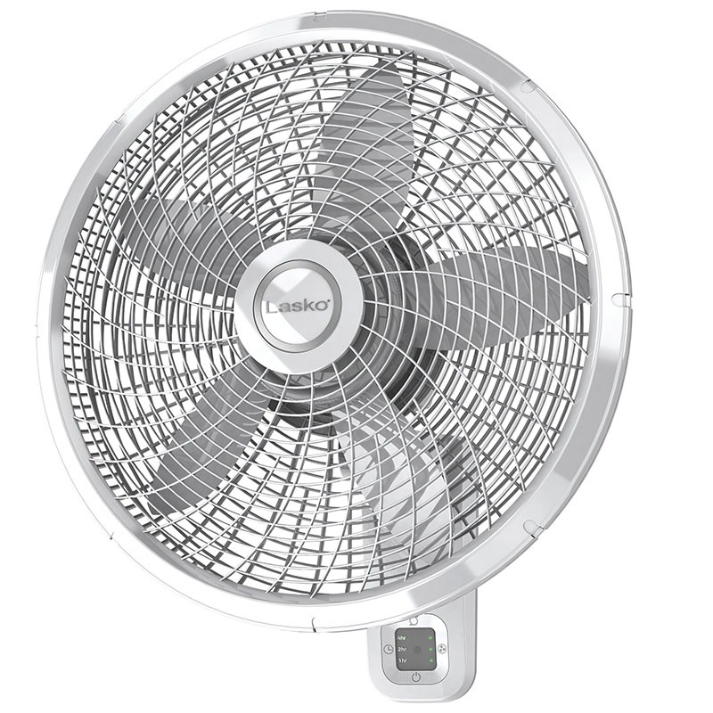 Lasko M18950 Oscillating Fan with Remote, 18 in Dia Blade, 5-Blade, 3-Speed, White