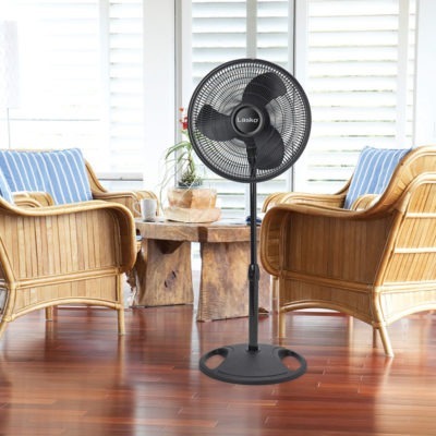 Lasko 2521 Oscillating Stand Fan, 120 V, 16 in Dia Blade, Plastic Housing Material, Black - 5