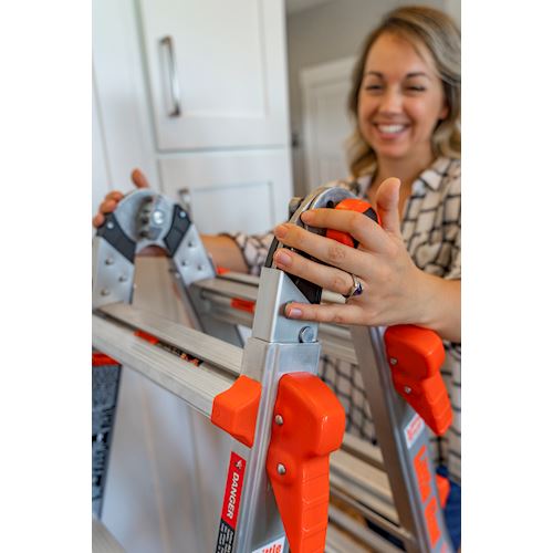 Little Giant Ladder 15417-002 Articulated Extendable Ladder, 17 ft 11 in H Reach, 300 lb, Aluminum - 3