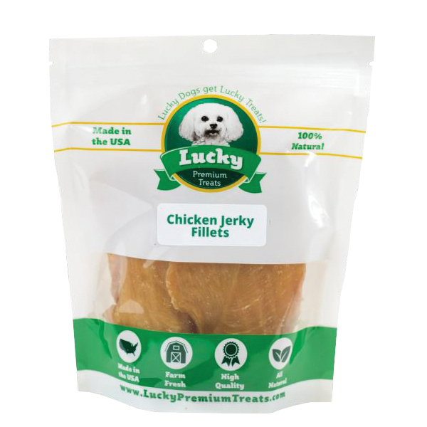 Lucky Premium Treats CJ2 Dog Treat, Chicken Flavor, 8 oz Bag - 2