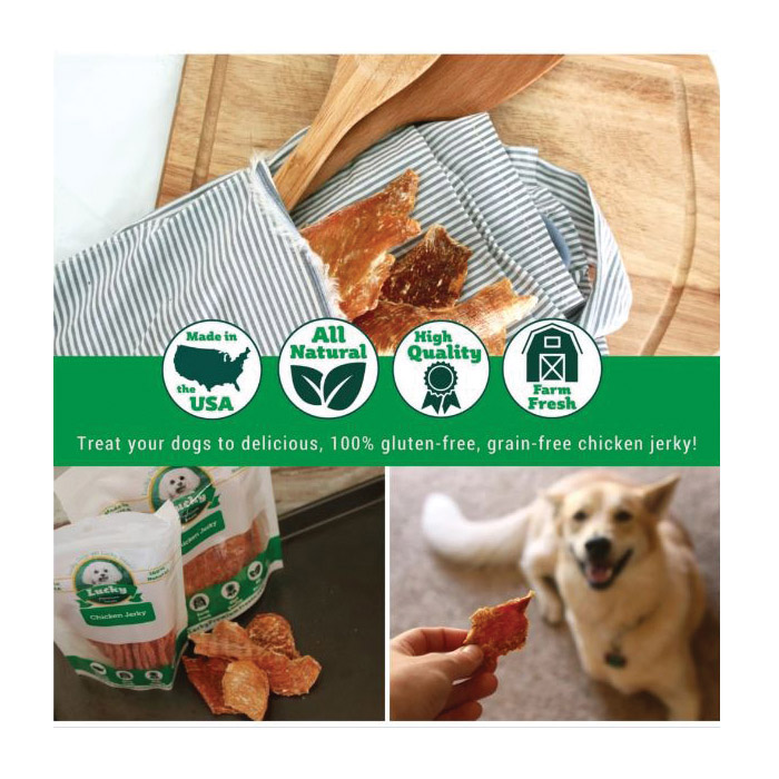 Lucky Premium Treats CJ2 Dog Treat, Chicken Flavor, 8 oz Bag - 5
