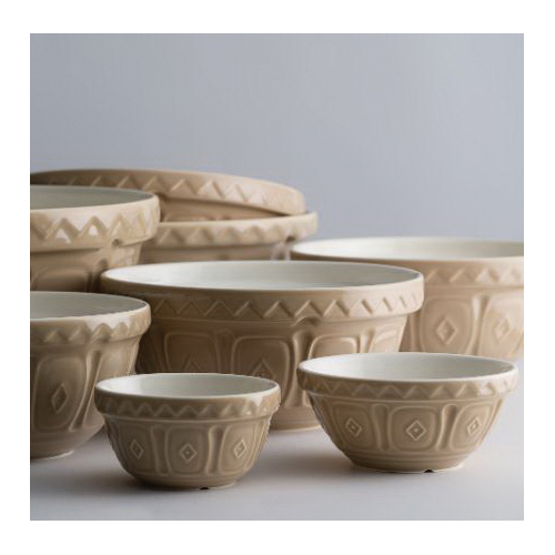 Mason Cash 2001.007 Mixing Bowl, 1.2 qt, 210 mm L, 210 mm W, Ceramic, Cane - 3