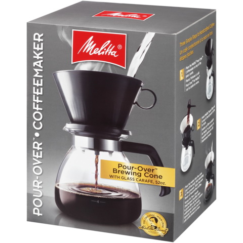 Melitta 640616 Coffee Maker and Glass Carafe Set, 52 oz Capacity, Glass/Plastic - 5