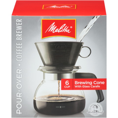 Melitta 640446 Coffee Maker and Glass Carafe Set, 36 oz Capacity, Glass/Plastic - 3