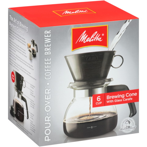 Melitta 640446 Coffee Maker and Glass Carafe Set, 36 oz Capacity, Glass/Plastic - 4