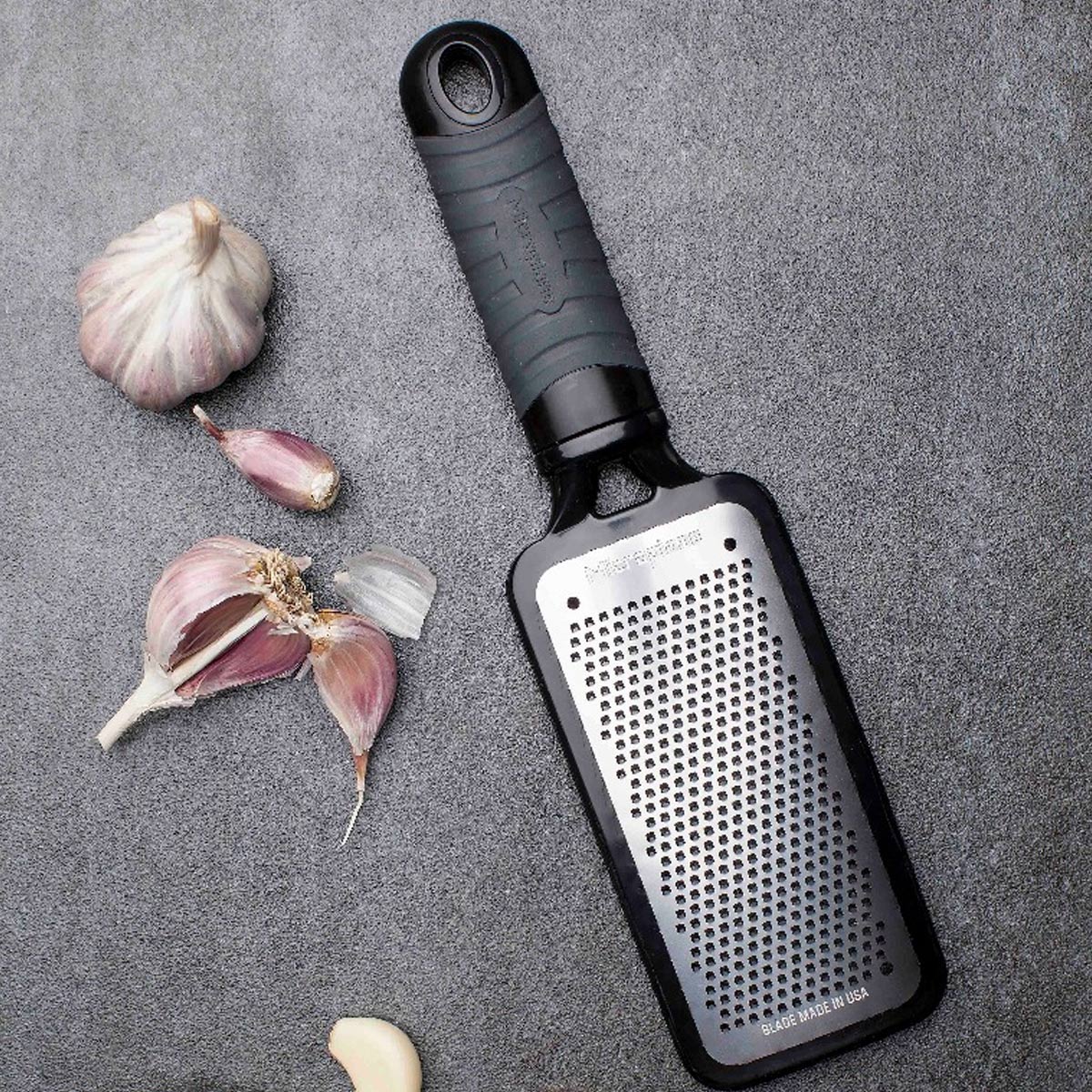 Microplane Home Series 44002 Food Cheese Grater, Plastic/Stainless Steel, Black - 3