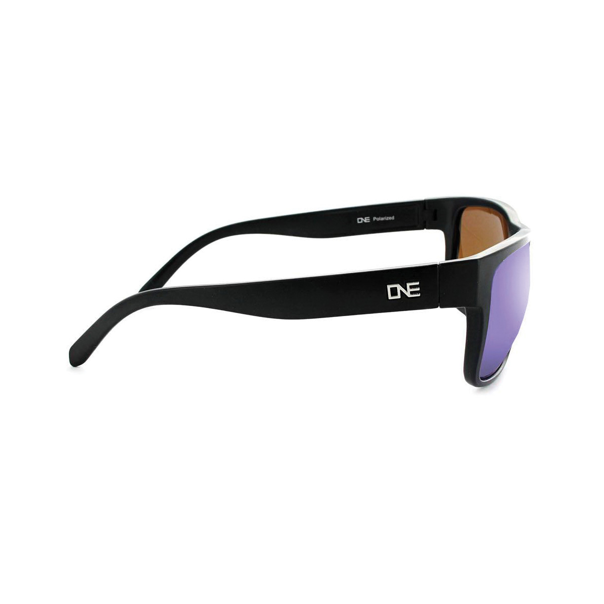 Optic Nerve 17022 Kingfish Sunglasses, Sports Wrap Frame, Matte Black Frame, Polarized, Blue/Brown Lens - 3