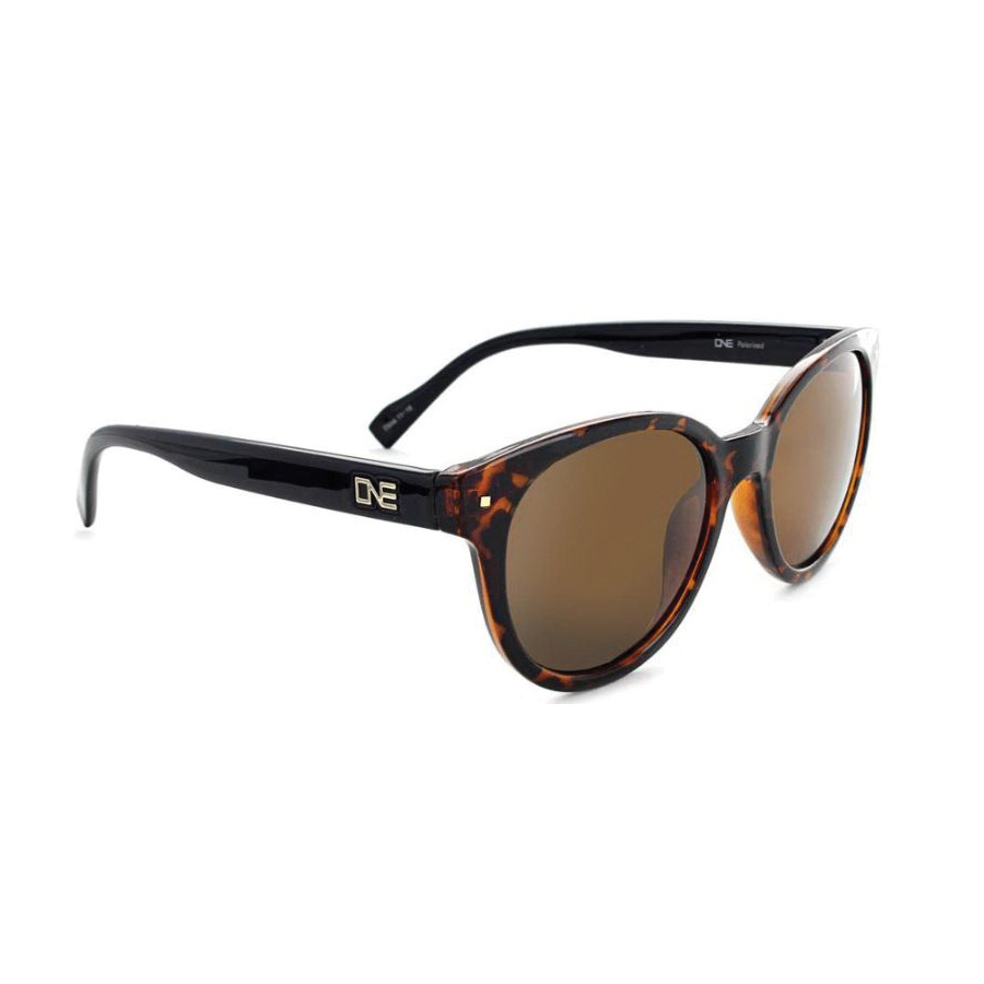 Optic Nerve 17015 Hotplate Sunglasses, Round Frame, Polycarbonate Frame, Shiny Honey Demi Frame, Polarized, Brown Lens - 2