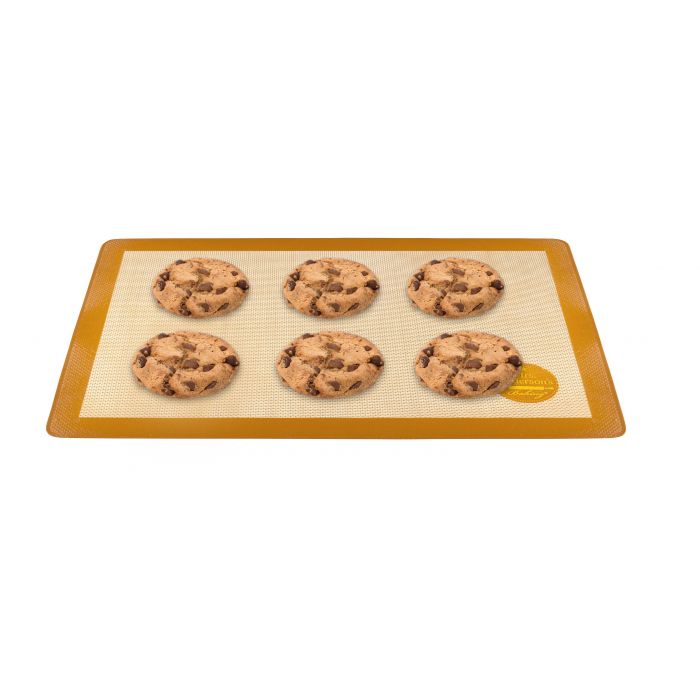 Mrs. Anderson's Baking 60000 Half-Size Baking Mat, Fiberglass/Silicone, Tan, For: Standard 13 x 18 in Baking Sheets - 5