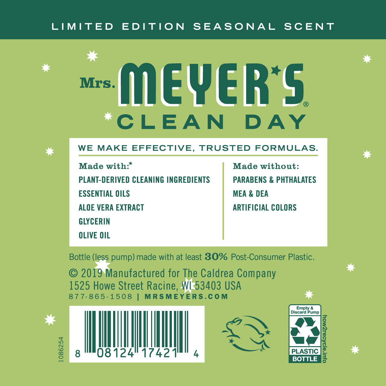 Mrs. Meyer's 17421 Hand Soap, Iowa Pine, 1.25 fl-oz - 2