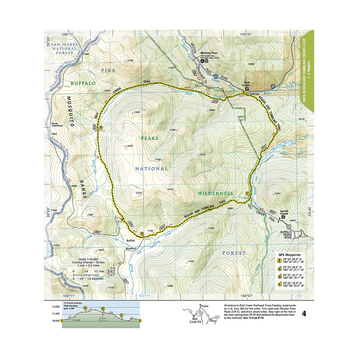 National Geographic TI00001304 Topographic Map, Northern Colorado - 3