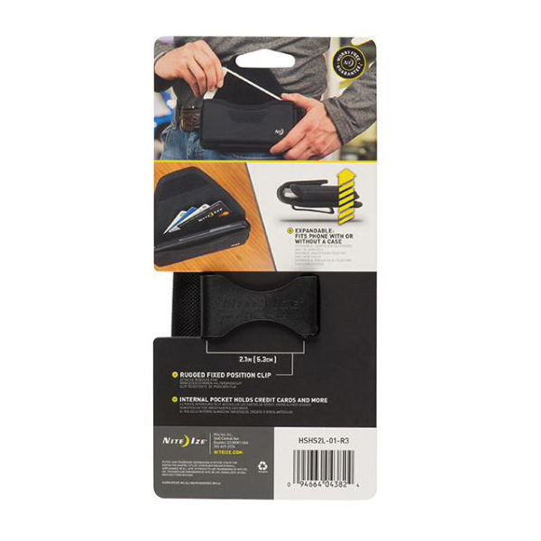 Nite Ize HSHS2L-01-R3 Rugged Holster, 2XL, Nylon, Black - 2