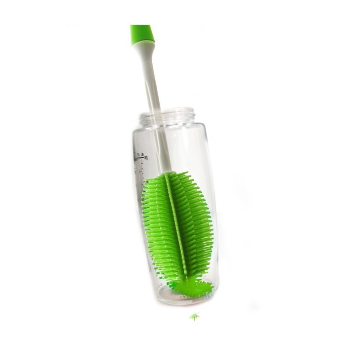 Norpro 2007 Bottle Brush, 14 in OAL, Silicone Trim, Silicone Handle, Green Handle - 5