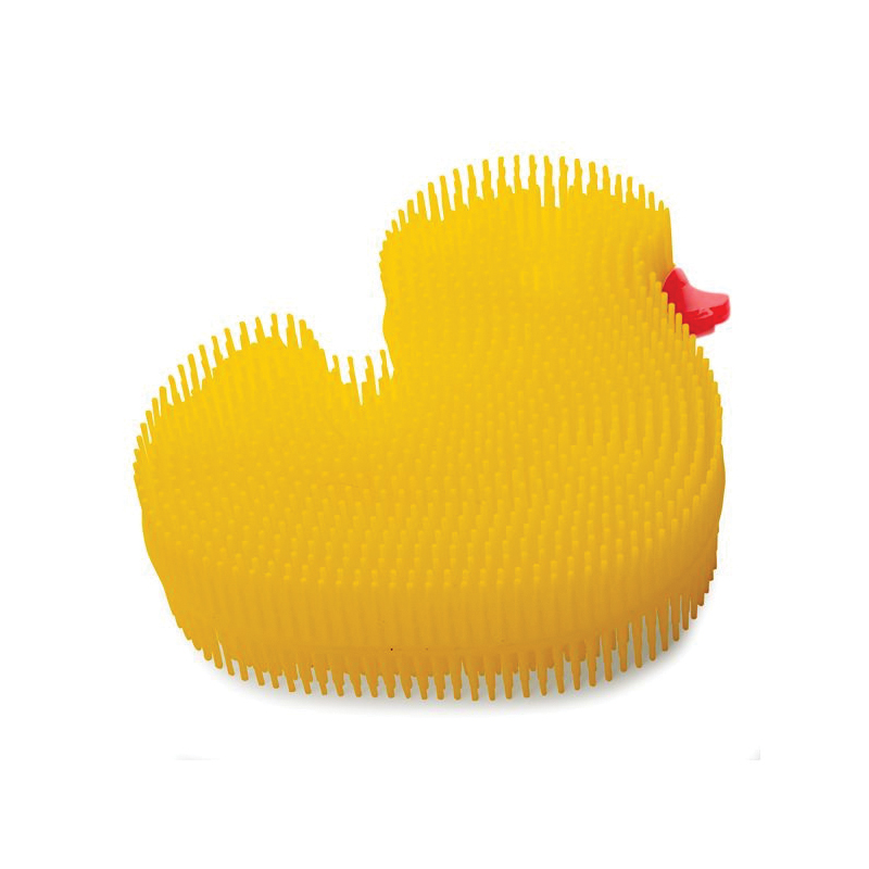 Norpro 1096 Dish Brush, Silicone Bristle, 4-1/4 in L, Yellow - 3