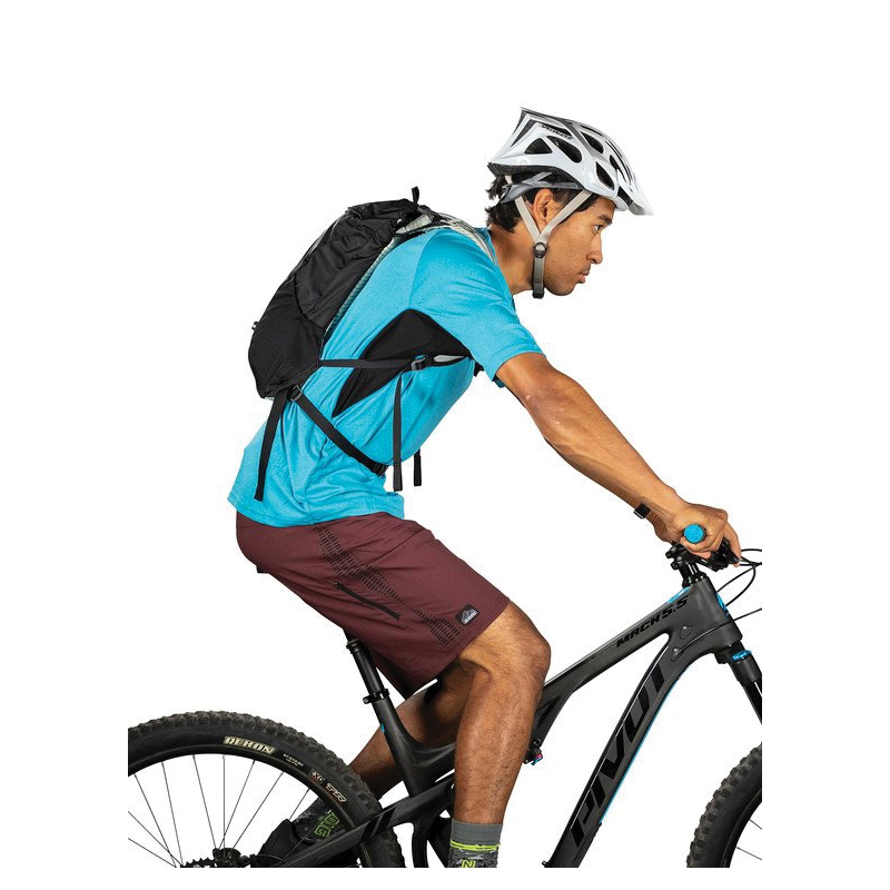 Osprey Katari Series 10001769 Mountain Biking Hydration Pack, 18.1 in L, 7-1/2 in W, 7 L Volume, Zipper, Nylon/Polyester - 3