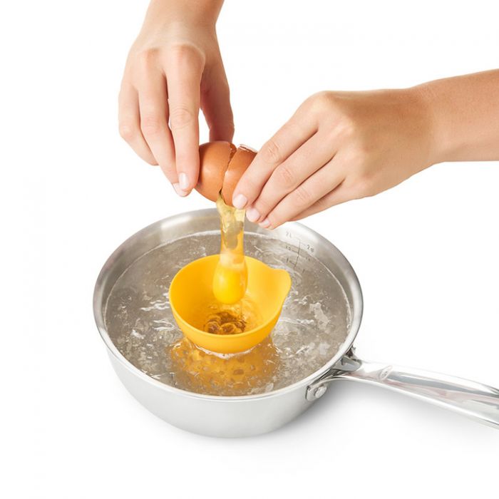 Oxo 11207000 Egg Poacher, 3-1/2 in L, Silicone, Yellow - 3
