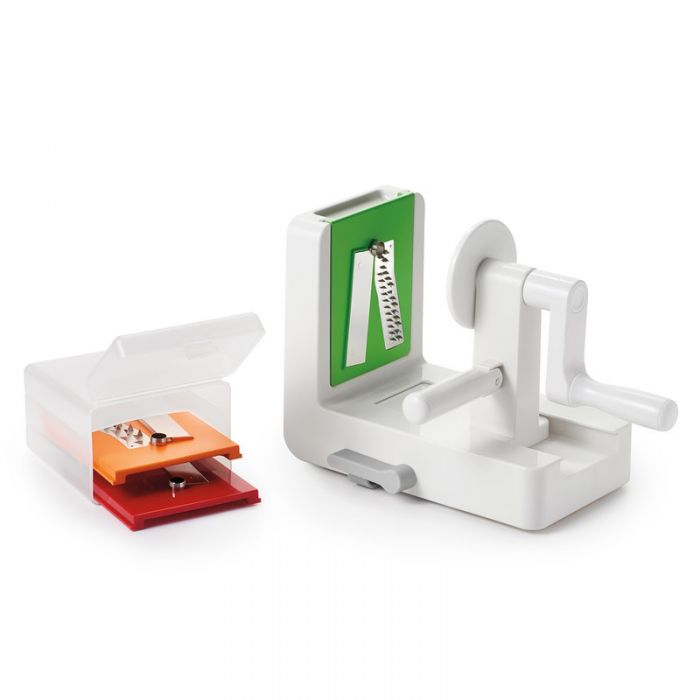 Oxo 11151400 Tabletop Spiralizer, 9-3/4 in L, Nylon/Plastic/Stainless Steel, Green/Orange/Red/White - 5