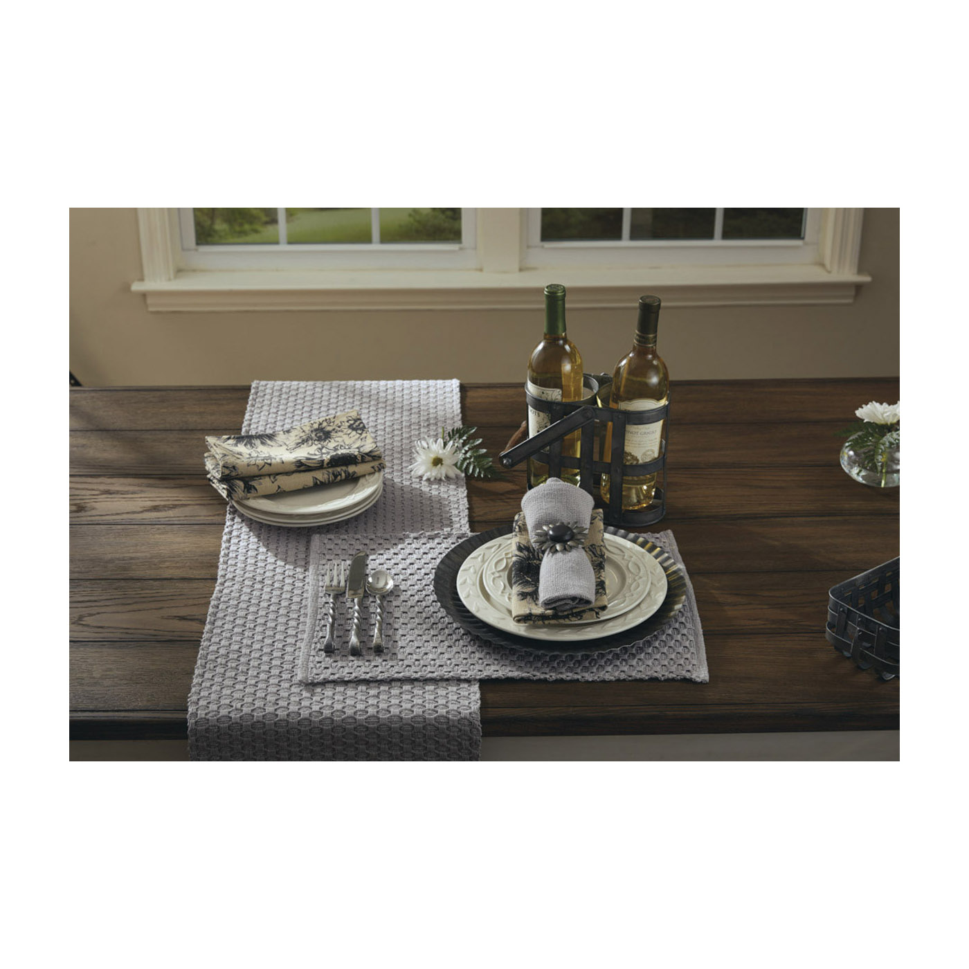 Park Designs 115-01M Chadwick Placemat, 19 in L, 13 in W, Cotton - 5